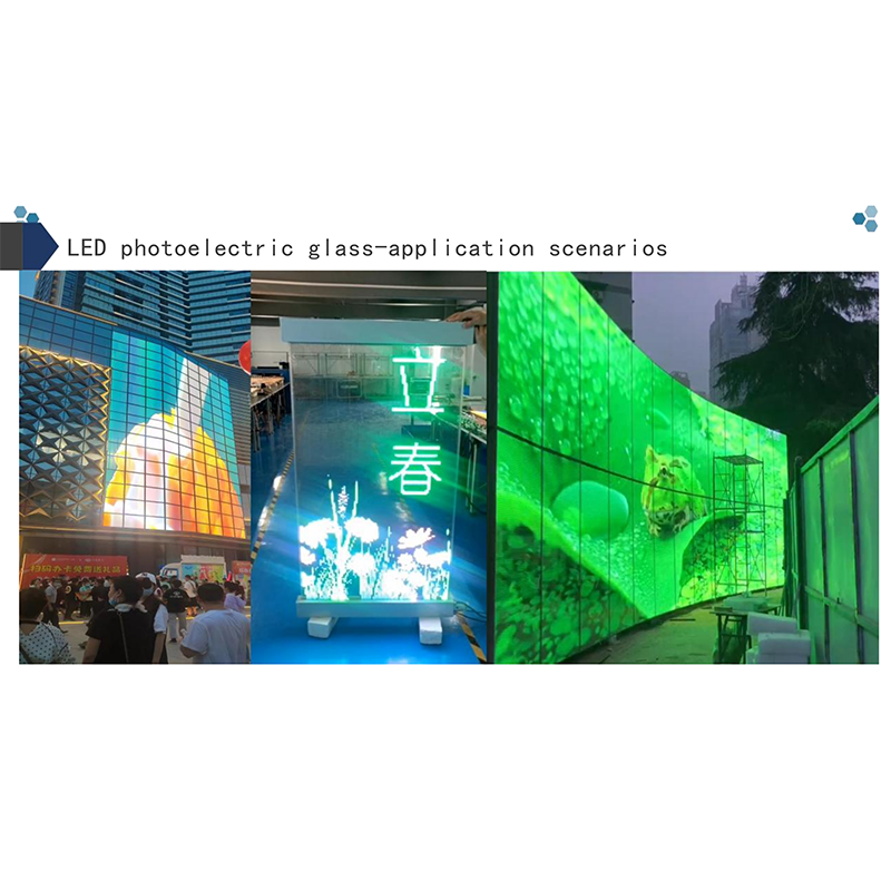 LED photoelectric glass screen